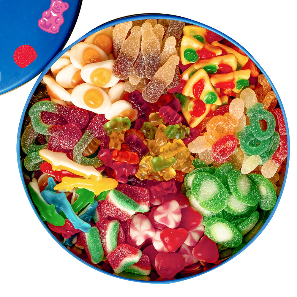 Wunnie Bucket "Öffnen, wenn du eine Aufladung brauchst", Dose mit Gummibonbons zum Zusammenstellen mit deinen Lieblingsgeschmäckern - 3 kg
