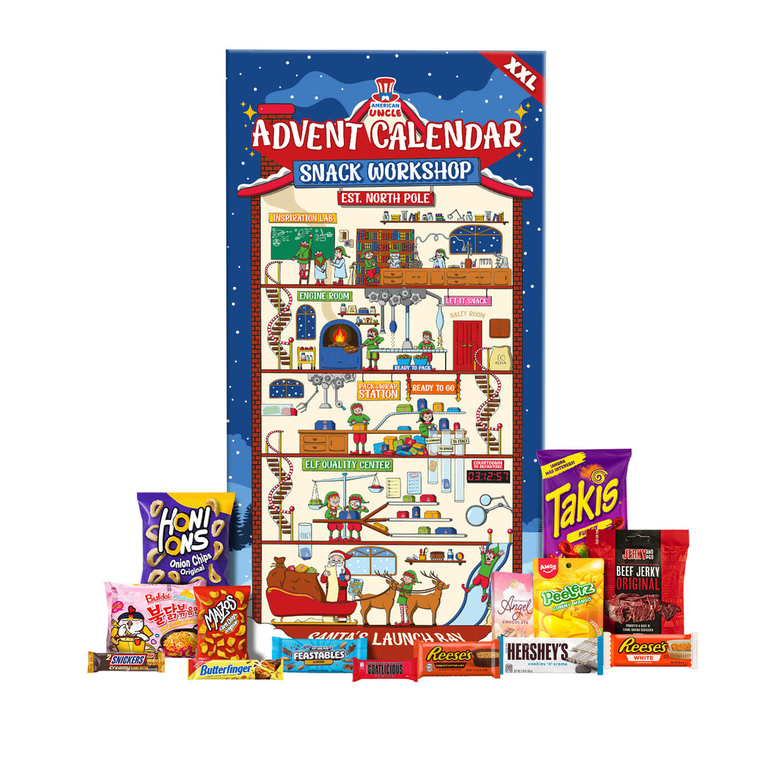 Calendario dell'Avvento XXL con composizione d'esempio