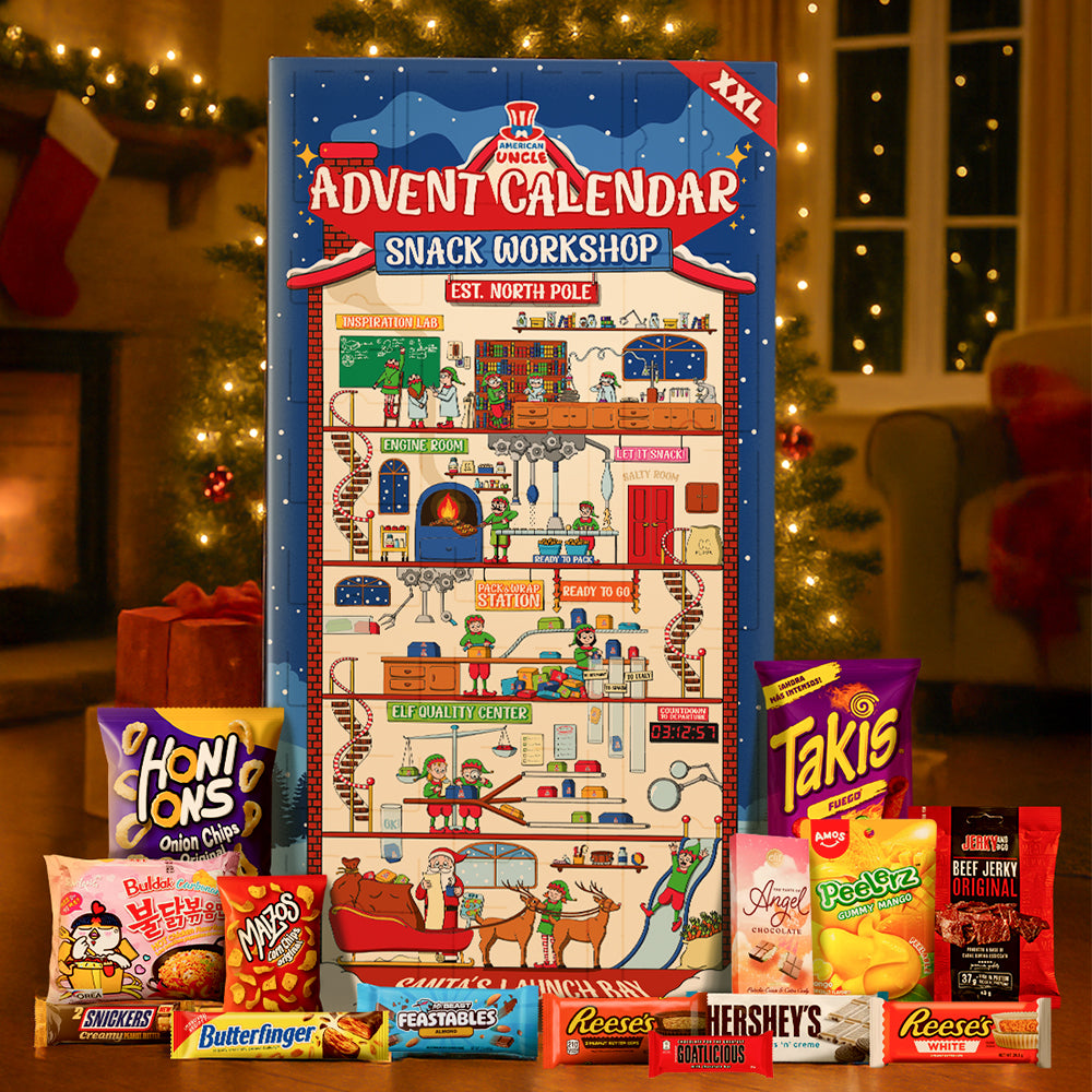 Calendario dell'avvento xxl con composizione d'esempio