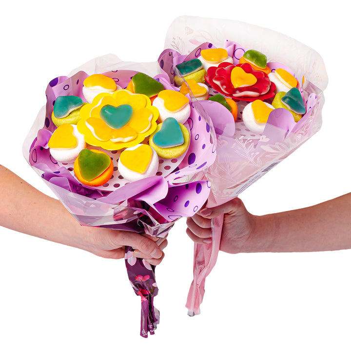 Wunnie Gummy Bouquet, Strauß aus Gummibonbons und marshmallow gemischt 162g