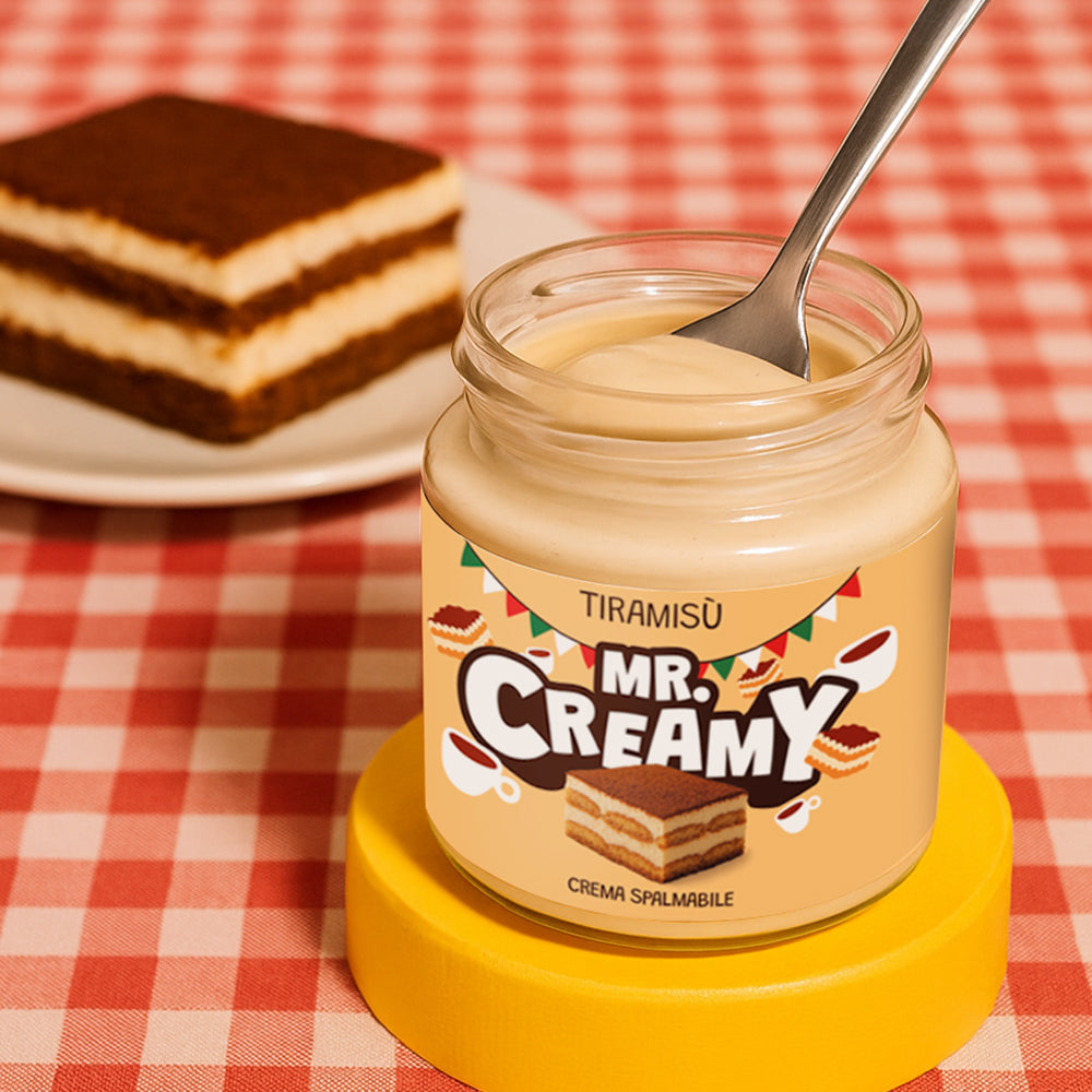 Confezione da 200g di crema spalmabile al tiramisù Mr Creamy
