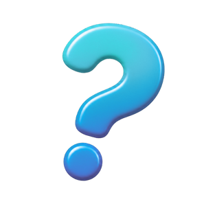 punto interrogativo blu