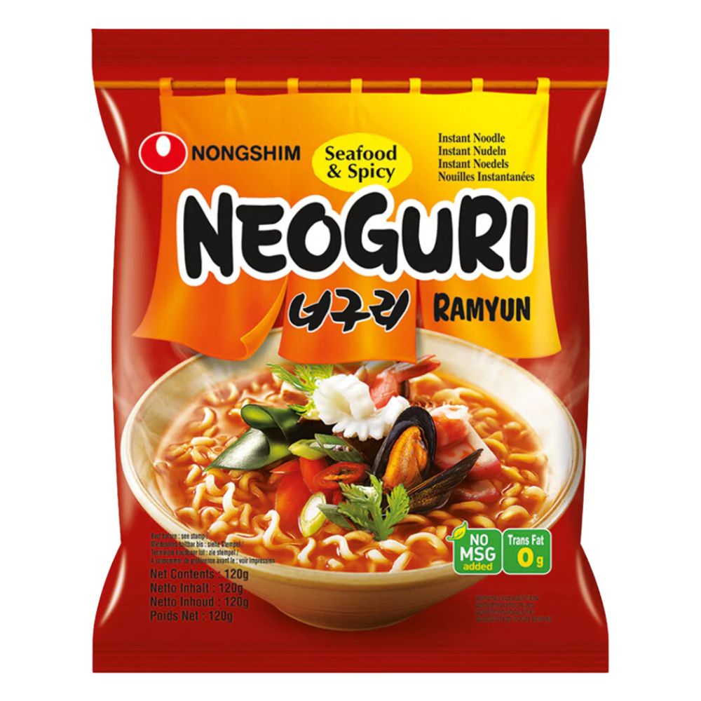 Neoguri Seafood & Spicy, Nudeln mit scharfem Meeresfrüchtegeschmack 120g