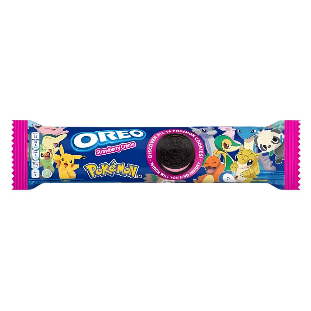 Oreo Pokemon Strawberry Creme - Kekse mit Erdbeercreme, 119,6g ... Oreo Pokemon Strawberry Creme - Kekse mit Erdbeercreme, 119,6g ...