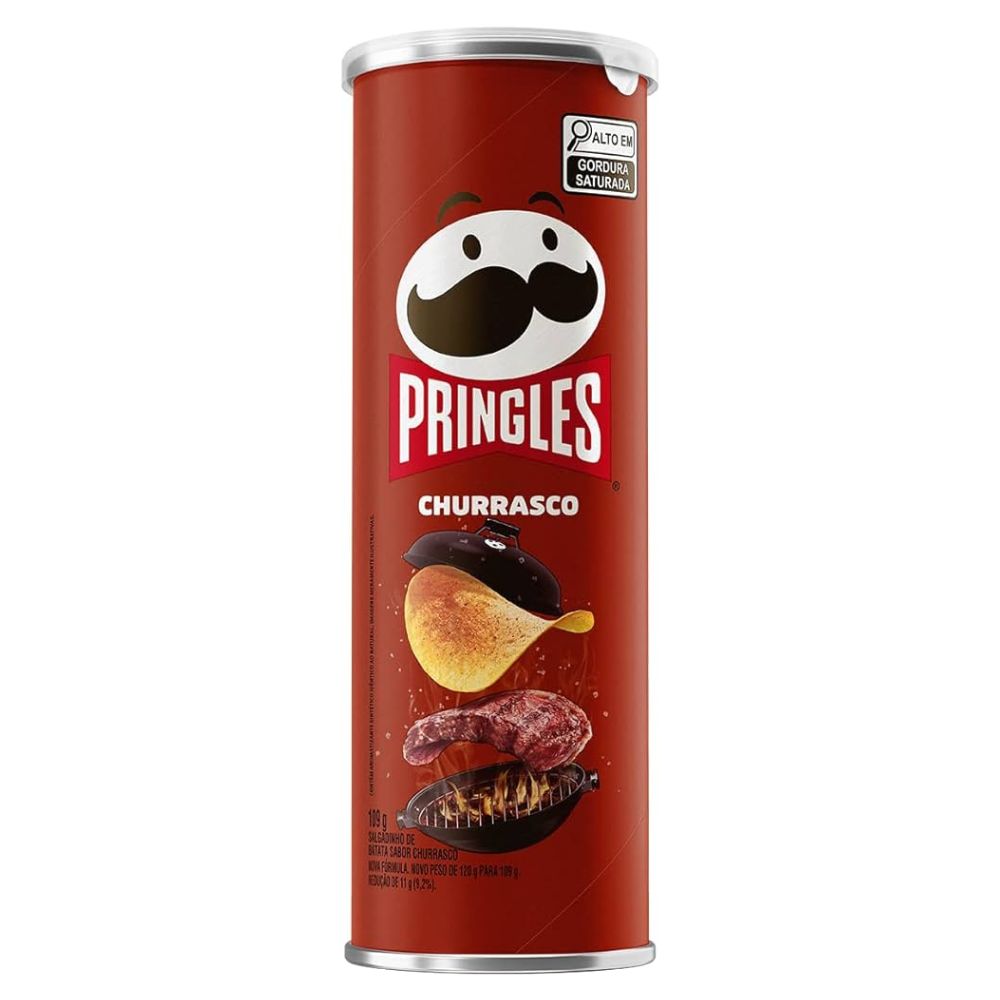 Confezione da 109g, patatine al gusto di carne arrostita Pringles.