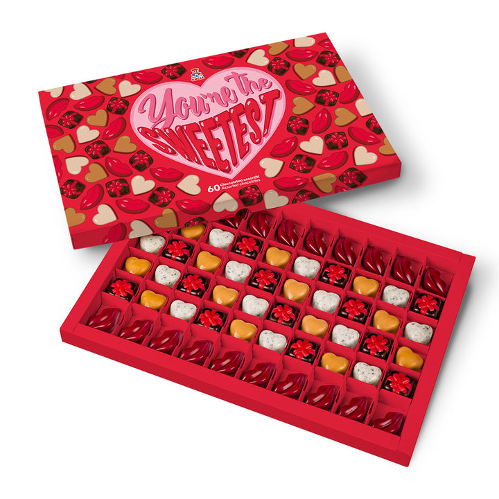 Schachtel Pralinen „Du bist der Süßeste“, box 600 g mit 60 gemischten Pralinen