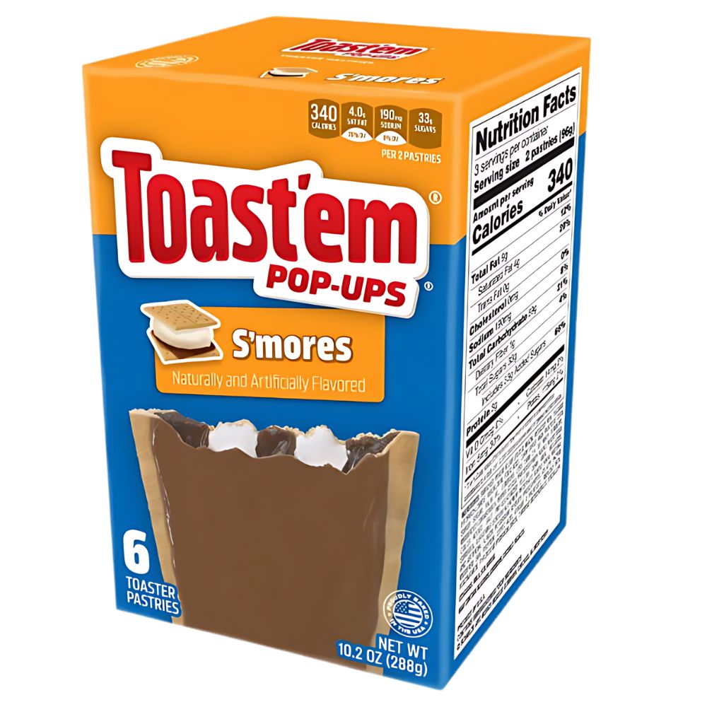 Confezione da 288g di biscotto con ripieno di marshmallow e cioccolato Toast'em.