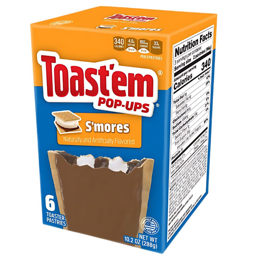 Confezione da 288g di biscotto con ripieno di marshmallow e cioccolato Toast'em.