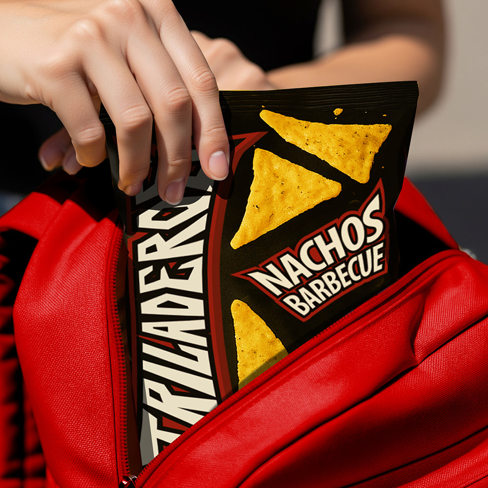 Pacchetto di triladeros da 70g in uno zaino rosso
