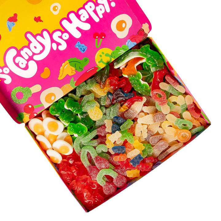Composizione d'esempio di caramelle gommose della Wunnie Box so candy so happy