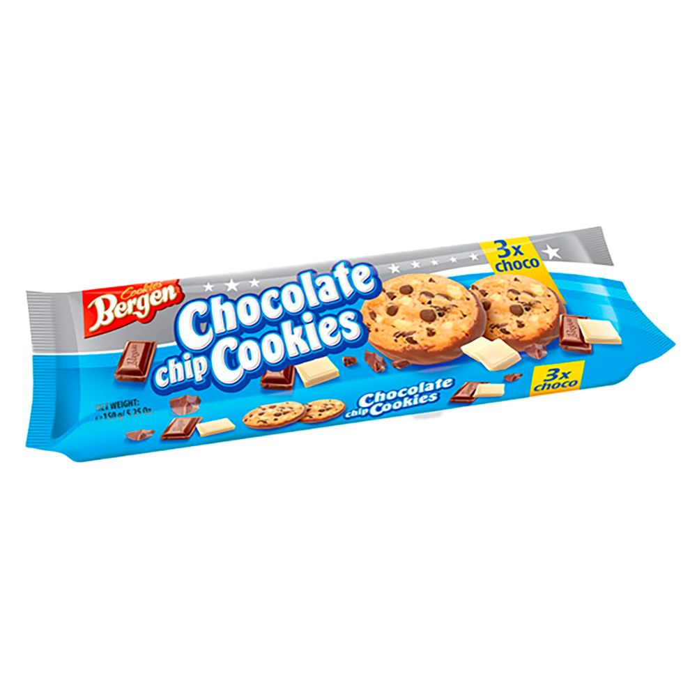 Cookies Bergen Chocolate Chip Cookies - 100g dreifach schokoladige ...