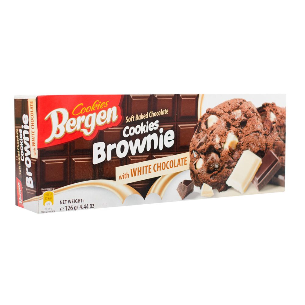 Bergen Cookies Brownie mit weißer Schokolade - Brownie-Kekse mit weißer ... Bergen Cookies Brownie mit weißer Schokolade - Brownie-Kekse mit weißer ...