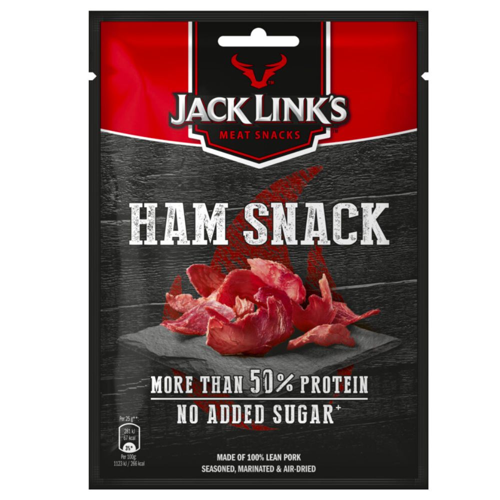Confezione da 25g di prosciutto essiccato Jack Link's Ham Snack