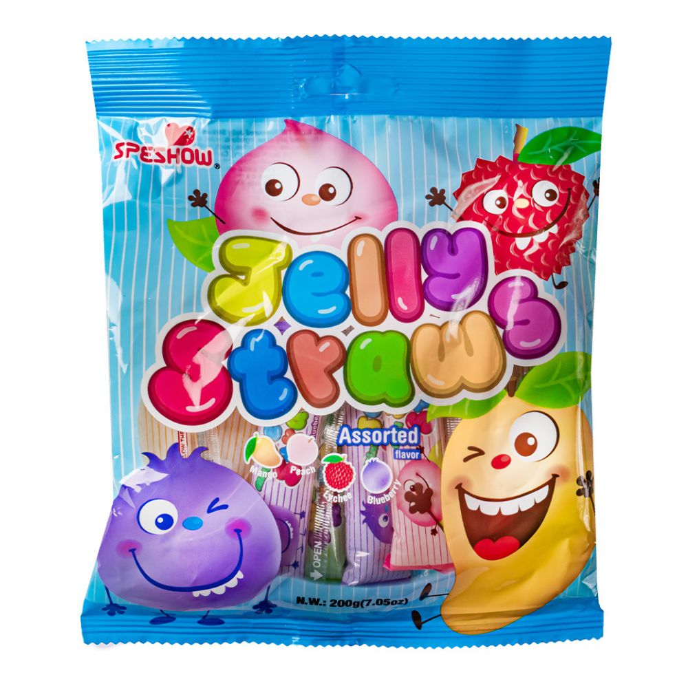 Confezione da 200ml di jelly straws