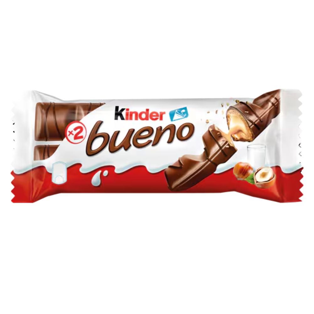 Kinder Bueno - Waffeln mit Schokoladenüberzug und Haselnusscreme 43g ... Kinder Bueno - Waffeln mit Schokoladenüberzug und Haselnusscreme 43g ...