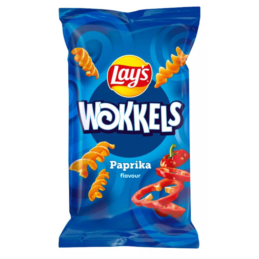 Confezione da 30g di patatine al gusto di paprika Lay's Wokkels
