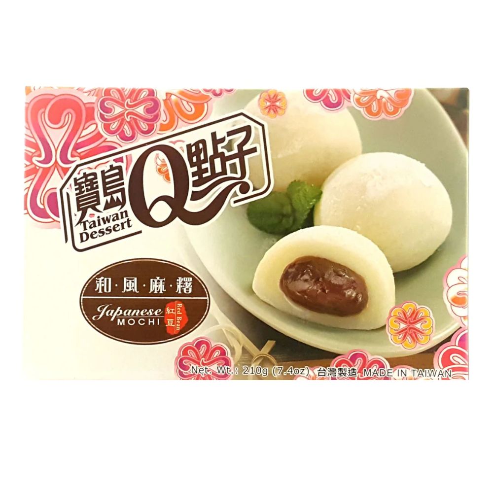 TW Red Bean Mochi, gefüllte Kuchen mit roter Bohnencreme 210g