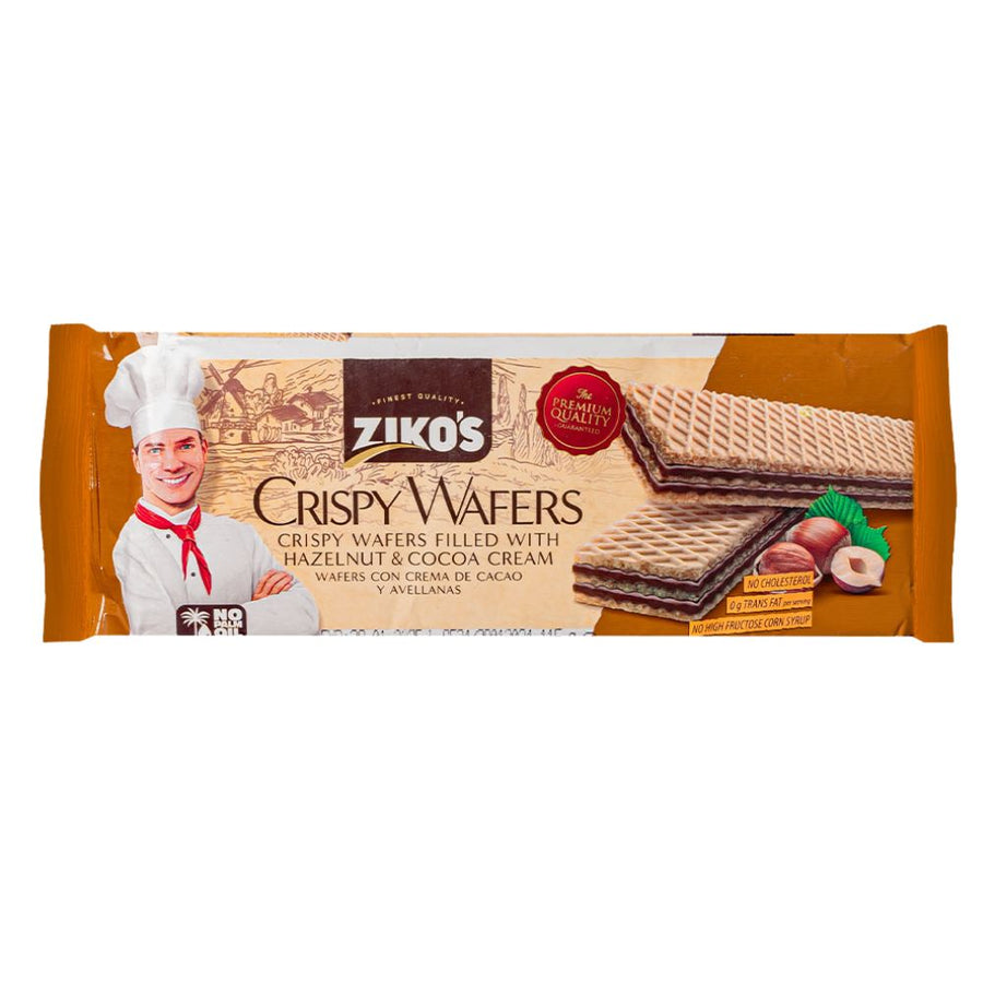 Confezione da 115g di wafer con cioccolato Ziko's Crispy Wafer