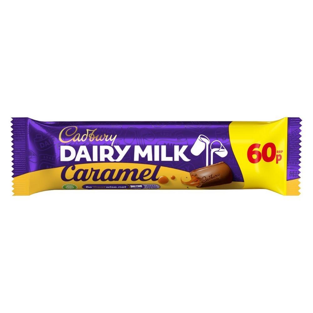 Cadbury Dairy Milk Caramel 45g Riegel mit Karamell und