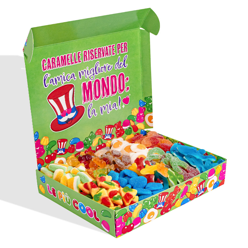 Candy box “Best Friends Forever” Kiste mit weichen Bonbons zum