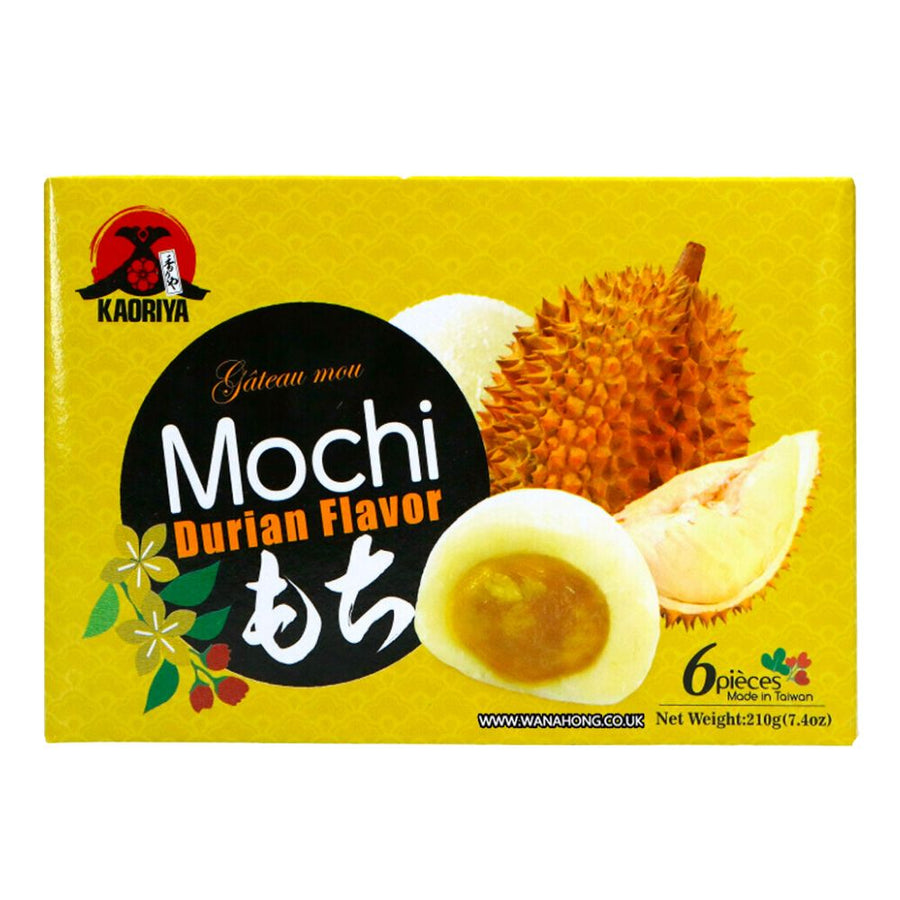 Confezione da 210g di mochi al gusto durian Kaoriya Mochi Durian Flavour