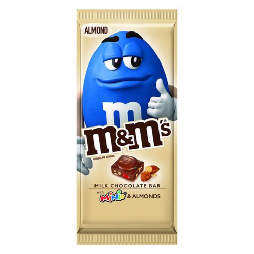 M&M's Almond Bar, barretta al cioccolato ripiena di mandorle ed m&m's da 110,6g (4189941858401)