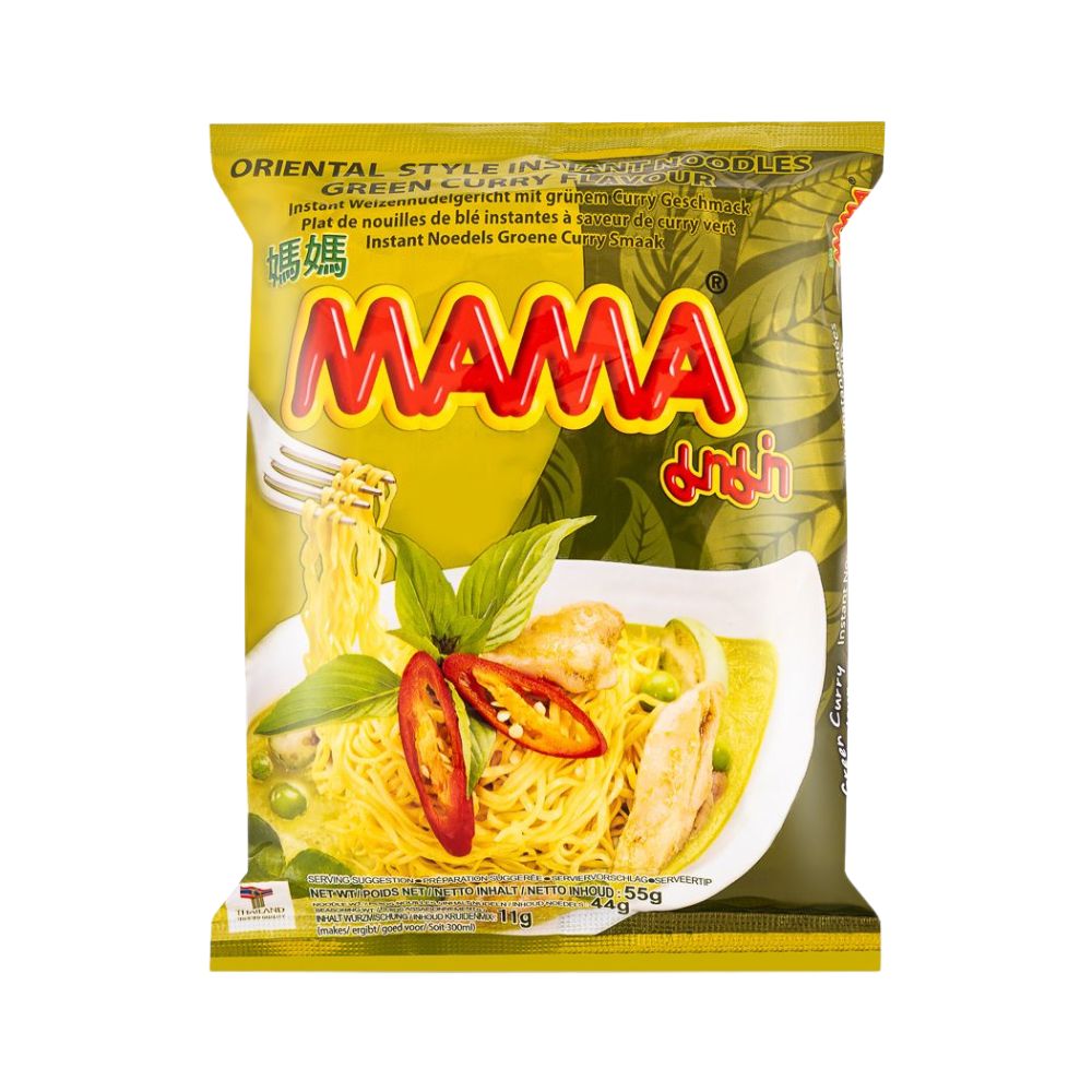 Mama Instant Noodles Green Curry - Nudeln mit grünem Curry, 55g ... Mama Instant Noodles Green Curry - Nudeln mit grünem Curry, 55g ...
