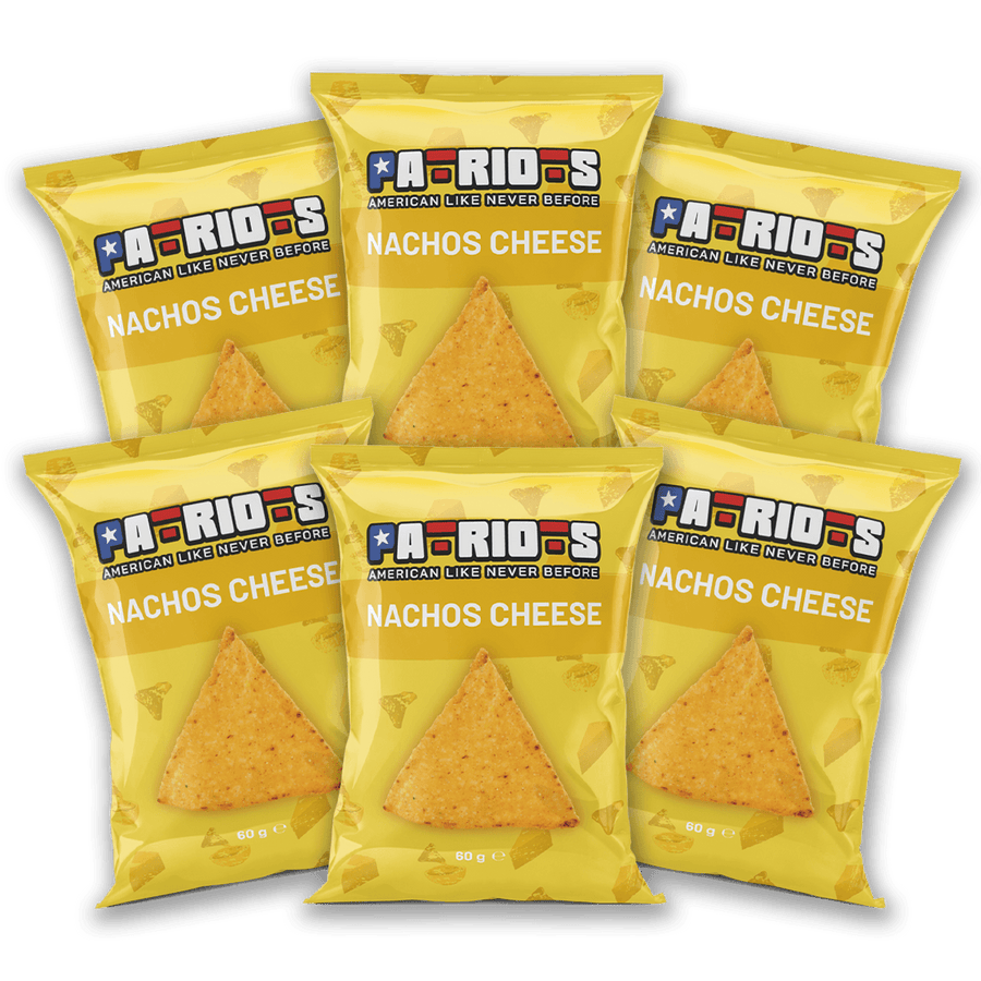 6x Patriots Nacho Cheese, nachos al formaggio da 60g