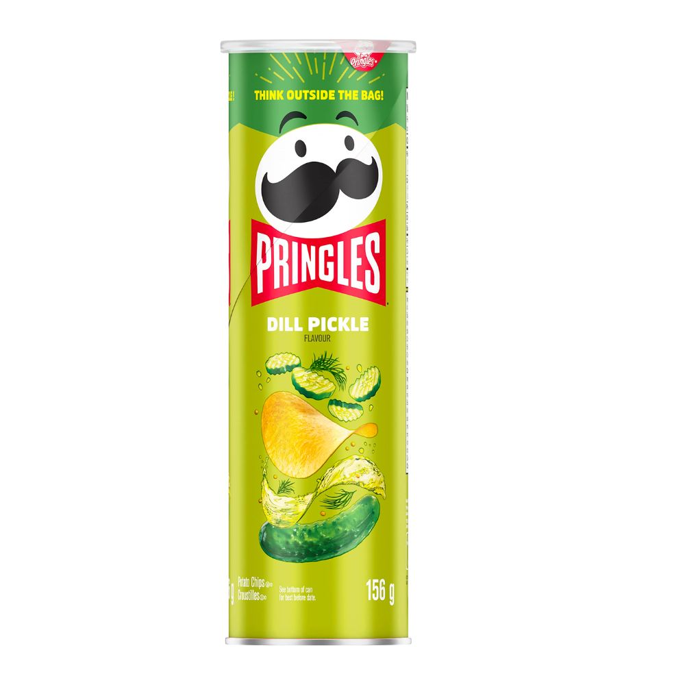 Pringles Screamin' Dill Pickle, Gurkenchips 156g