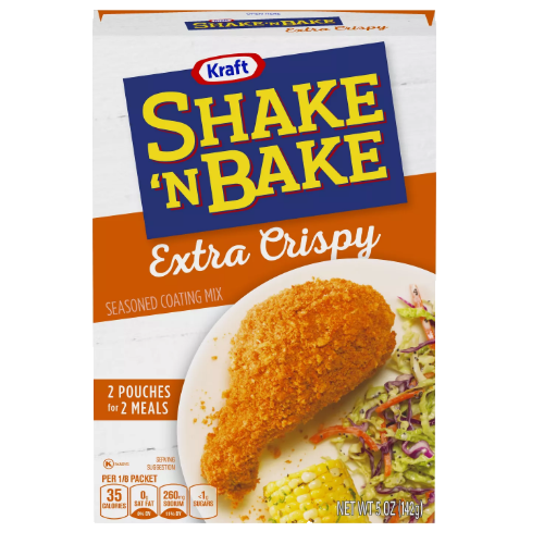 Shake'n Bake Extra Crispy Chicken Coating, pangrattato per panature da 141g (4574732353633)