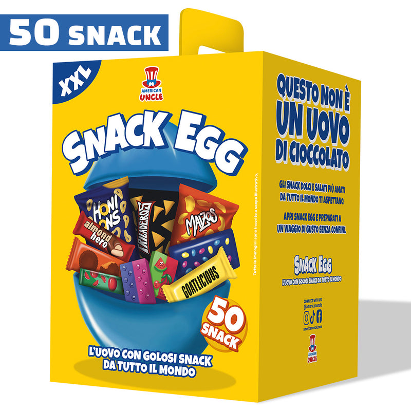 Snack Egg XXL, Ei aus 50 snack süßen und salzigen 