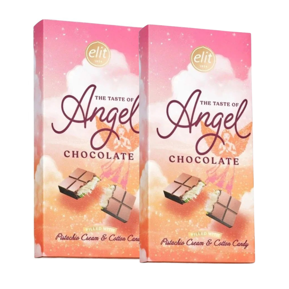 [🍫 SCHOKO-AKTION!] 2x Noesis Angel Hair, Ruby-Schokolade gefüllt mit Granatapfel-Pişmaniye und Pistaziencreme, 75 g 