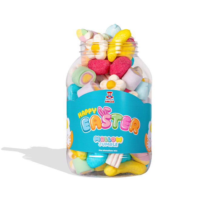 Mallow Jumble "Frohe Ostern", Glas von marshmallow zum Zusammenstellen mit deinen Lieblingsgeschmäckern 