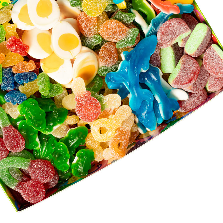 Wunnie box “Frohe Ostern”, die Candy box zum Zusammenstellen mit deinen Lieblingsgummibärchen - 1 kg 