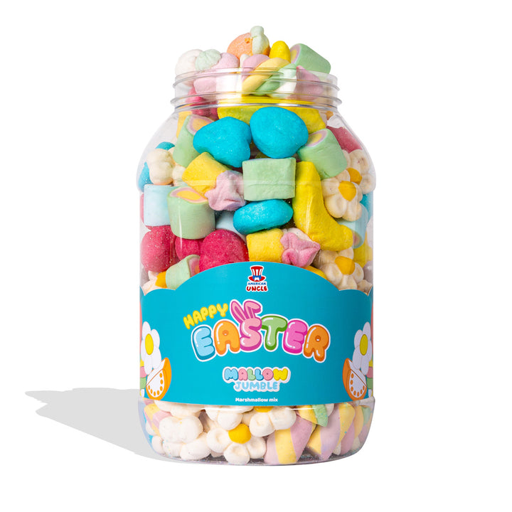 Mallow Jumble "Frohe Ostern", Glas von marshmallow zum Zusammenstellen mit deinen Lieblingsgeschmäckern 