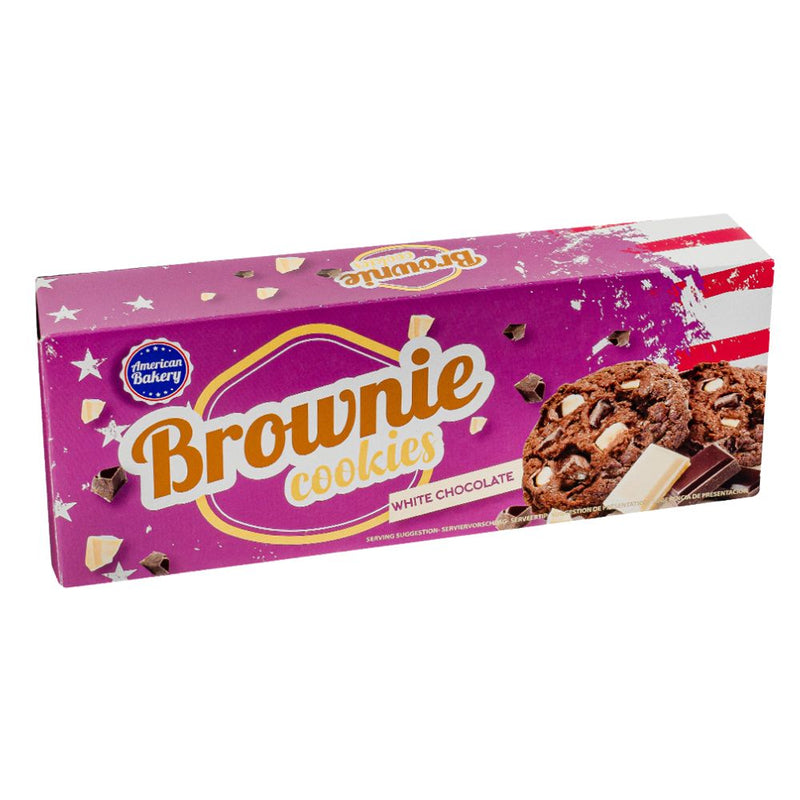 Confezione da 106g, biscotti con cioccolato fondente e cioccolato bianco   American Bakery.