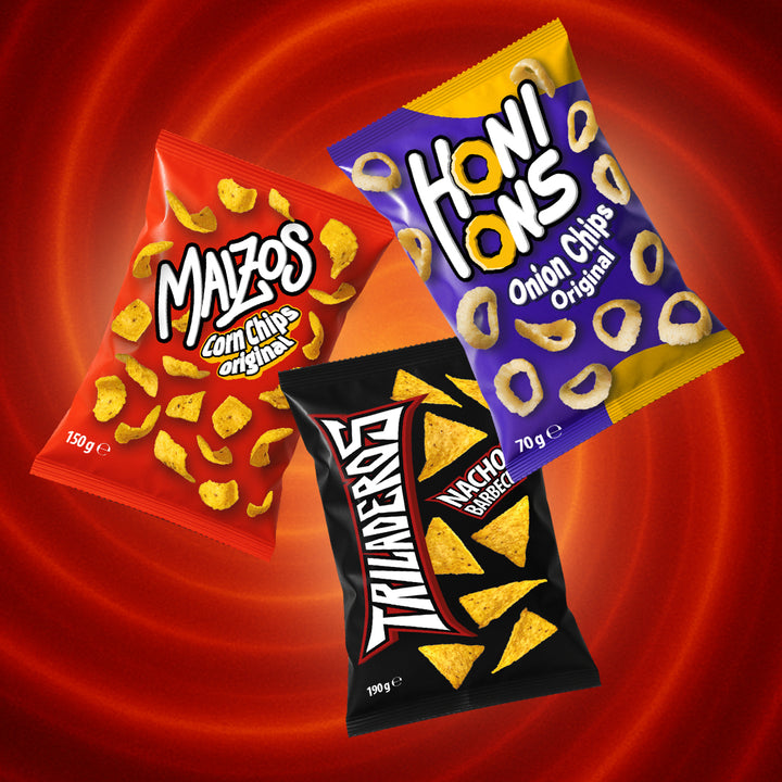 Honions & Friends Big , 1 Honions 70 g + 1 Maizos 150 g + 1 Triladeros 190 g 