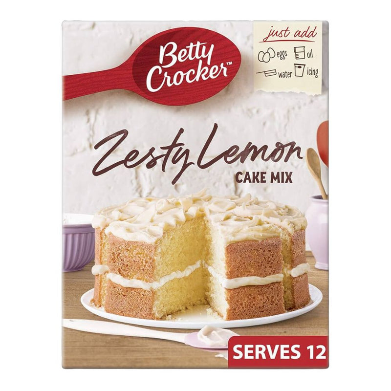 Confezione da 425g di preparato per torta al limone Betty Crocker.