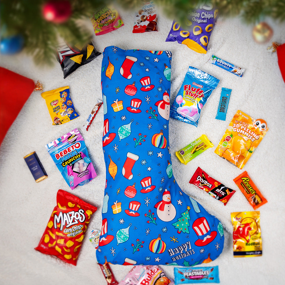 Calza XXL da 70 prodotti con composizione d'esempio