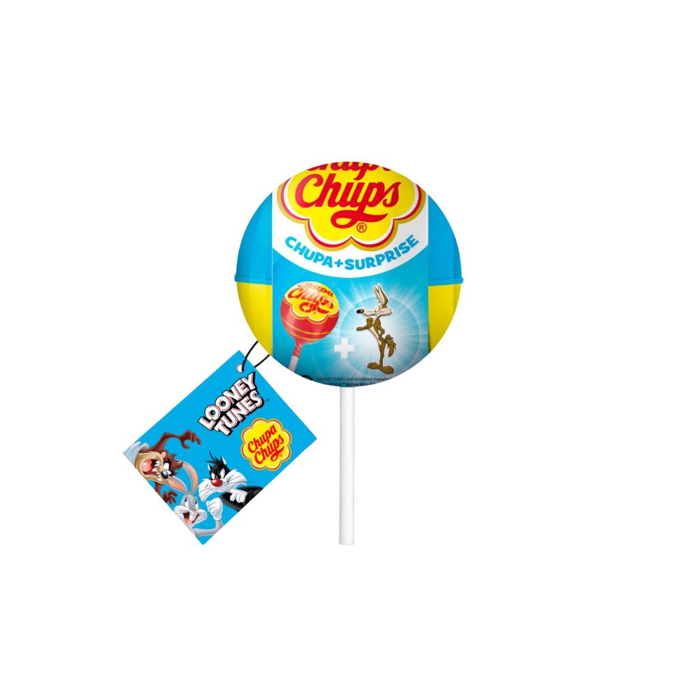 Chupa Chups Surprise Looney Tunes - Lutscher mit Überraschung 12g ... Chupa Chups Surprise Looney Tunes - Lutscher mit Überraschung 12g ...