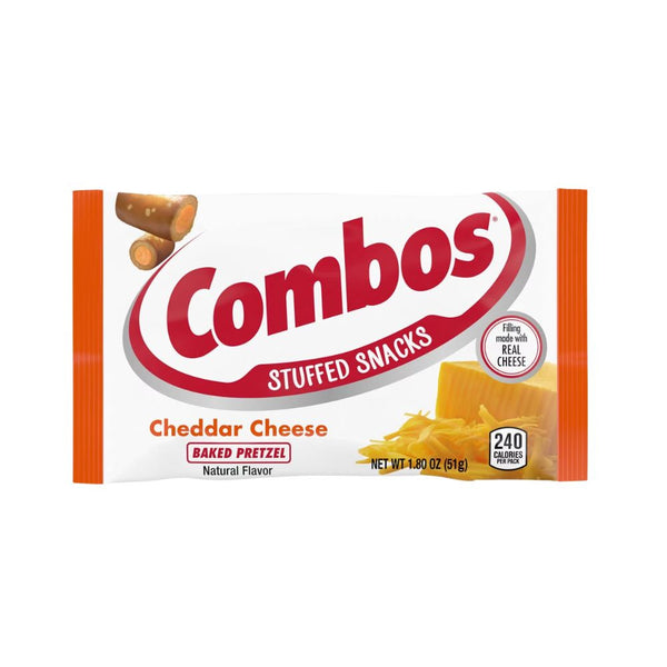 Combos Cheddar Cheese Pretzel, Brezel mit Cheddar-Käse, 51g 