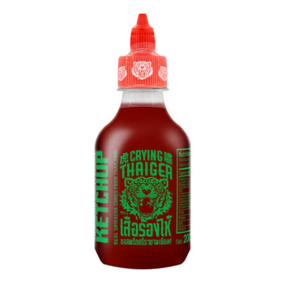 Confezione da 200ml, Salsa ketchup al chili Sriracha Thaiger.