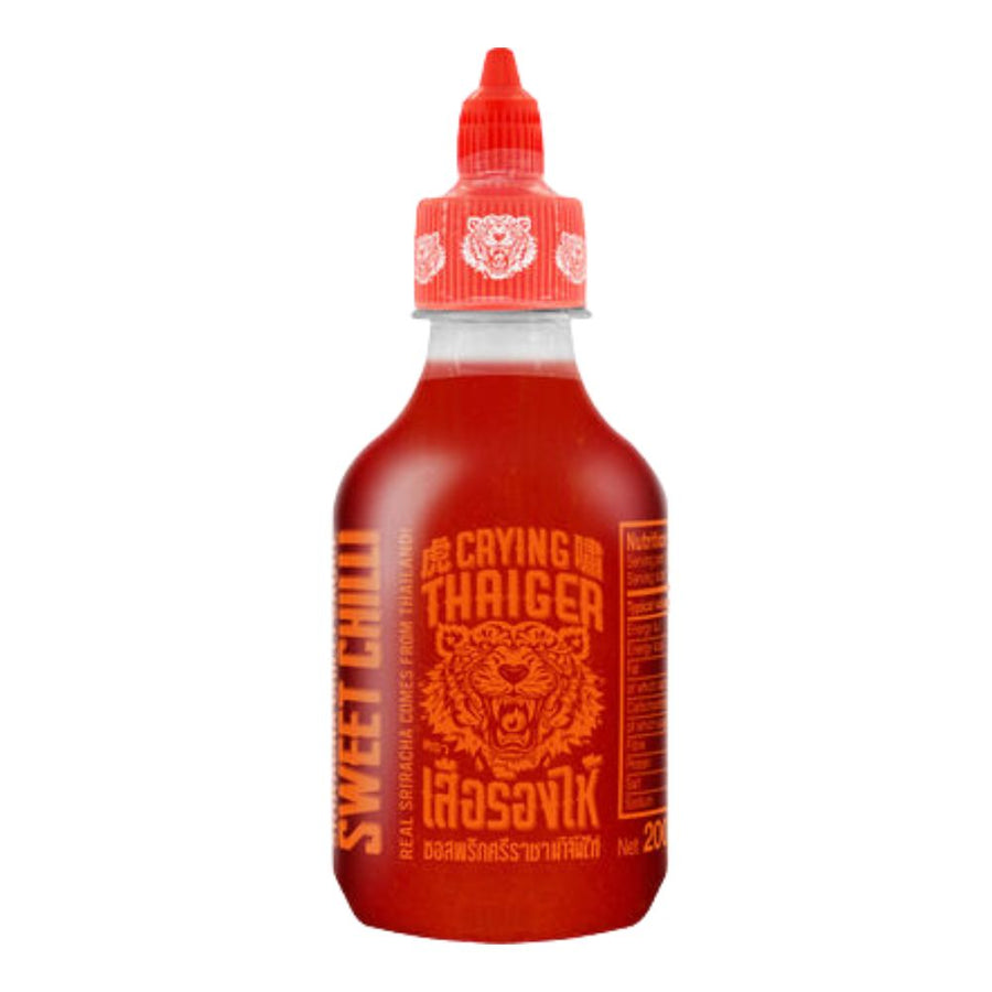 Confezione da 200ml, salsa Sriracha chili dolce Thaiger.