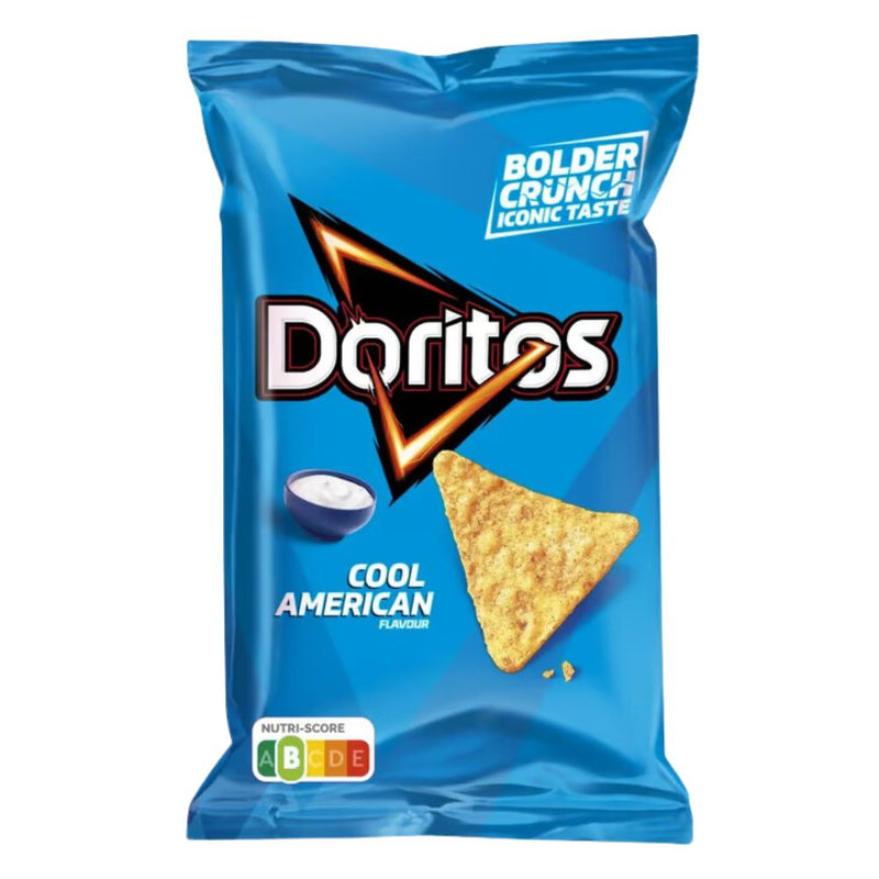 Confezione da 170g, patatine al gusto di panna acida Doritos.