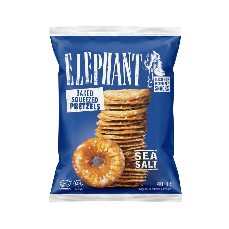Elephant Squeezed pretzels sea salt - snack da 40g