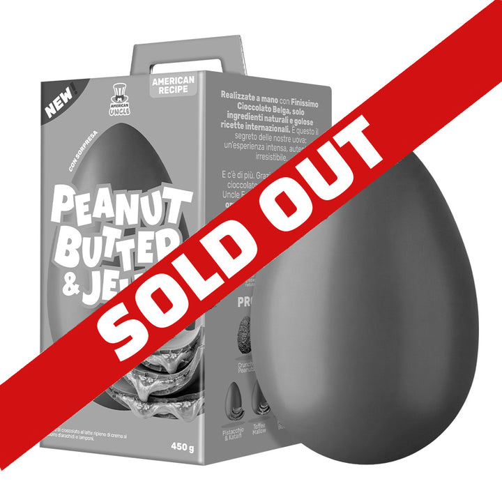 AU Peanut Butter & Jelly Oster-Ei, Milchschokoladenei gefüllt mit Erdnussbuttercreme und Himbeeren, 450 g 