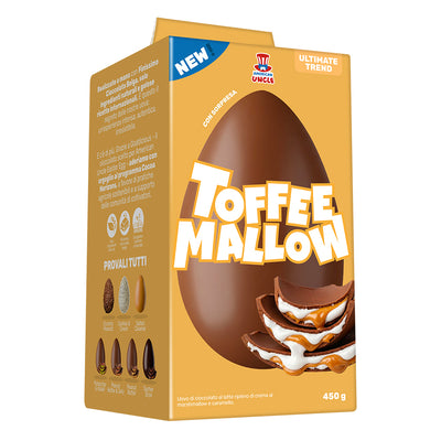 American Uncle Egg Toffee Mallow, Osterei gefüllt mit Karamell und marshmallow 450g