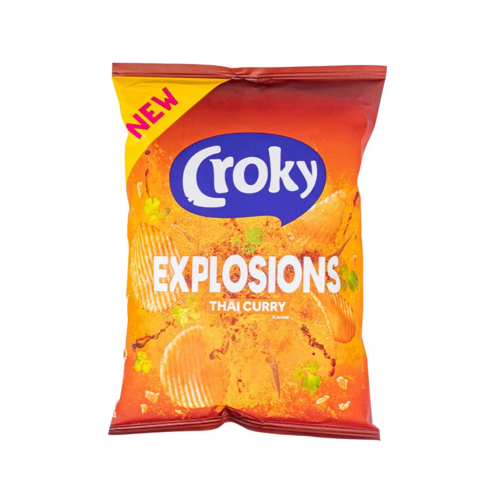 Croky Thai Curry Explosions, Curry-Chips 40g 