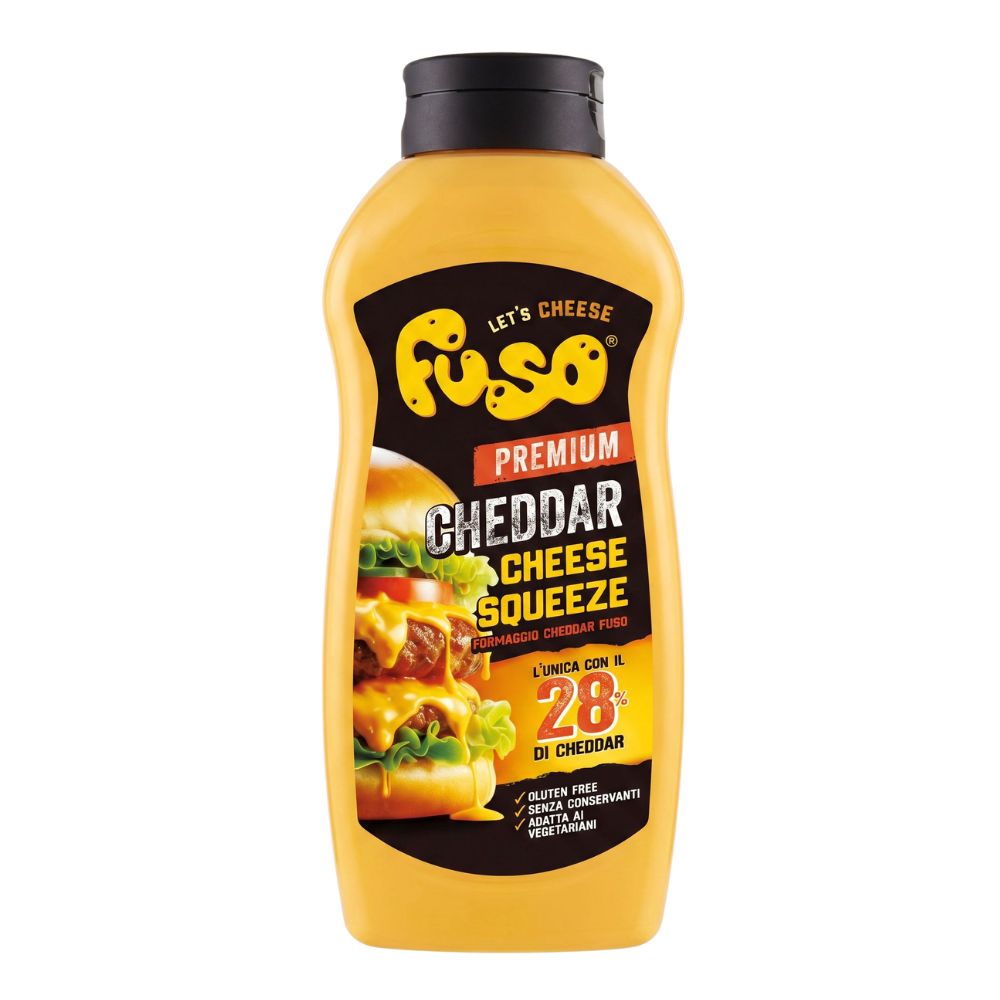 Let's Cheese Fuso Premium Cheddar Cheese Squeeze, formaggio cheddar fuso da 950g