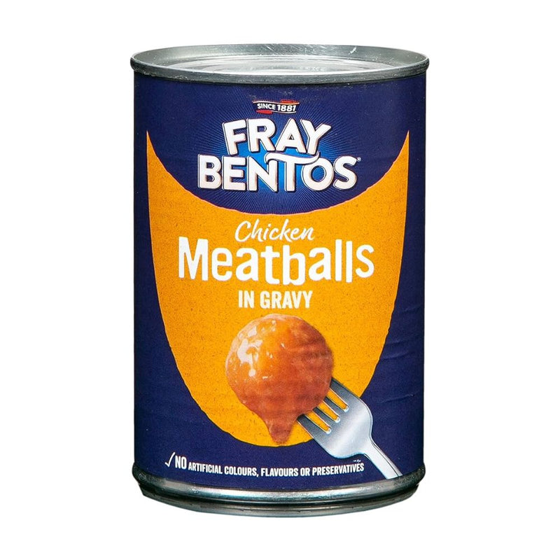 Confezione da 380g, polpette con salsa gravy Fray Bentos.